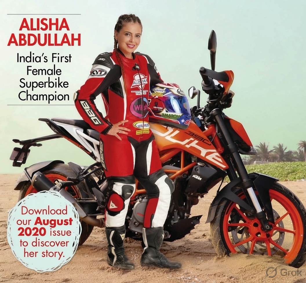 Alisha Abdullah – India’s First Female Superbike Champion